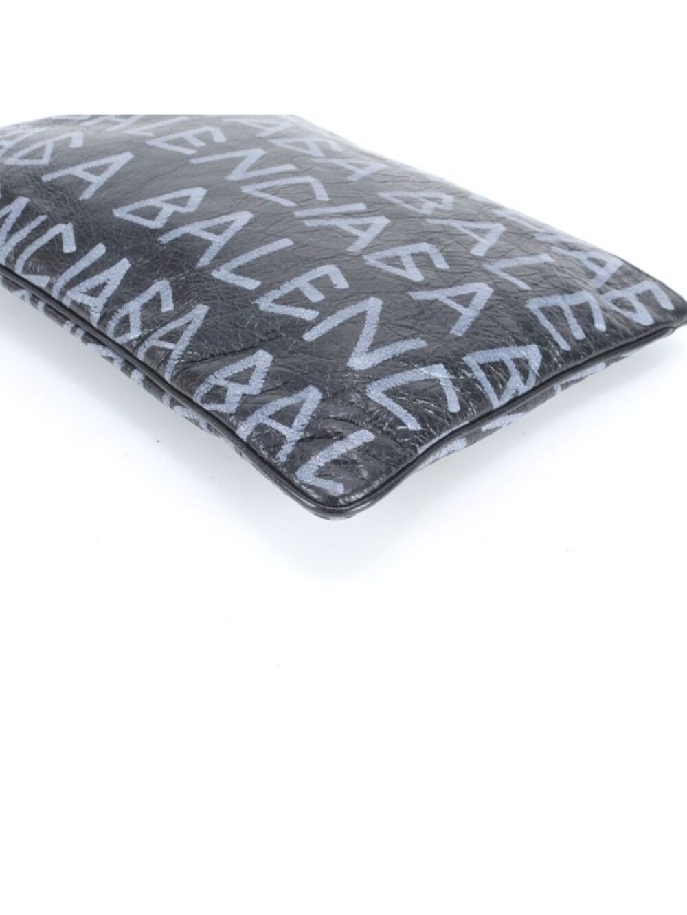 ★SOLD★ Balenciaga Carry Clip Leather Clutch Pouch Commuting Black Rne - Picture 4 of 8